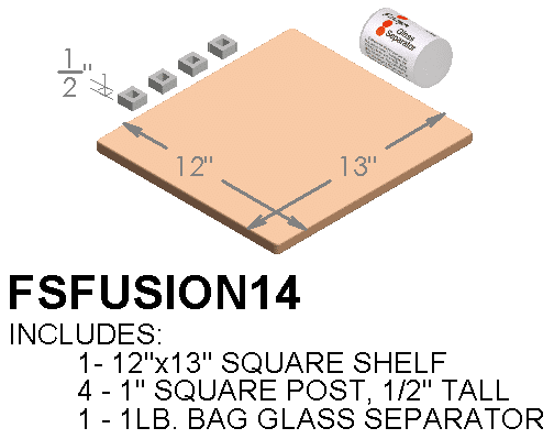 Furniture Shelf Kit for Fusion 14 and CS 14 Kilns