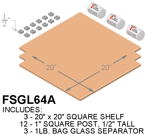 Furniture Shelf Kit for GL64 Kilns