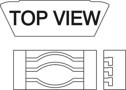 Brick 2.5" Peephole 3 Groove 3 for 7 Sided Kiln