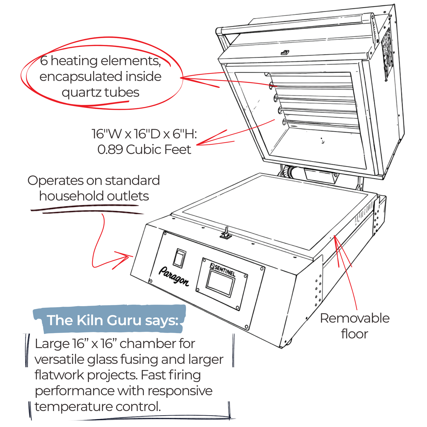 CSF16 Glass Fusing Kiln