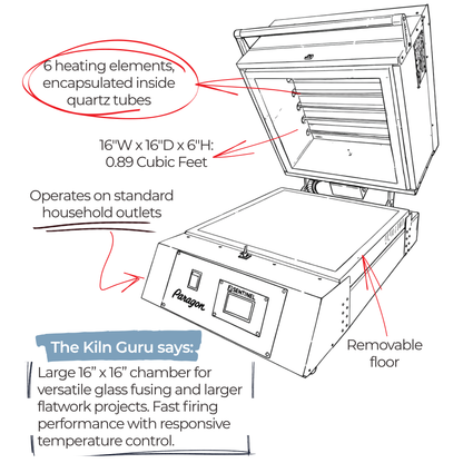 CSF16 Glass Fusing Kiln