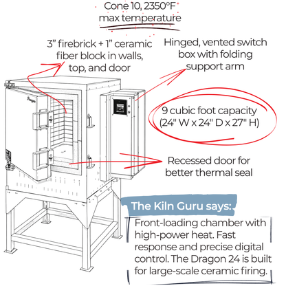 Dragon 24 Front Loading Kiln