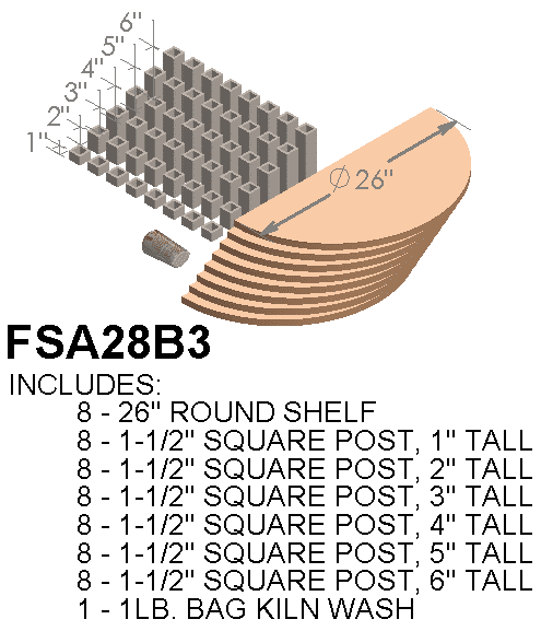 Furniture Shelf Kit for CT122829 Kilns