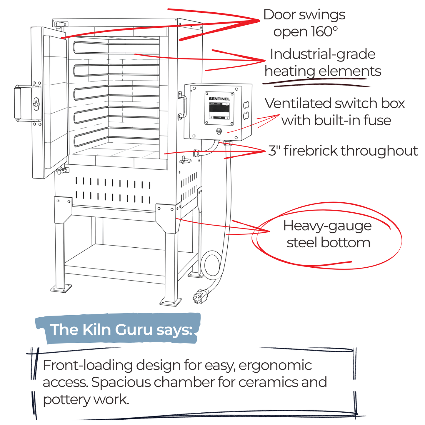 Iguana Front Loading Kiln