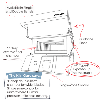 KM14 Pro 2-Zone Knifemaking Kiln