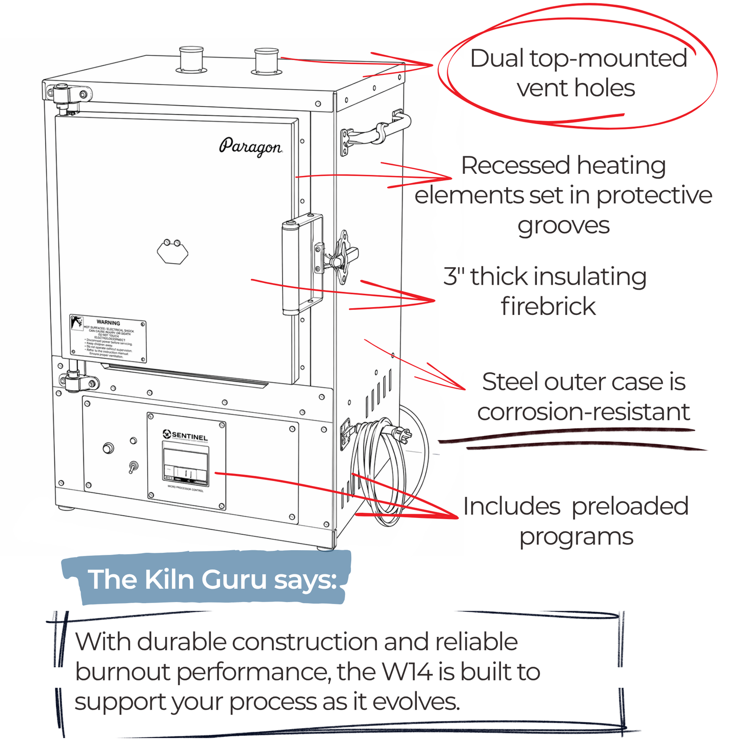 W14 Wax Burnout Kiln